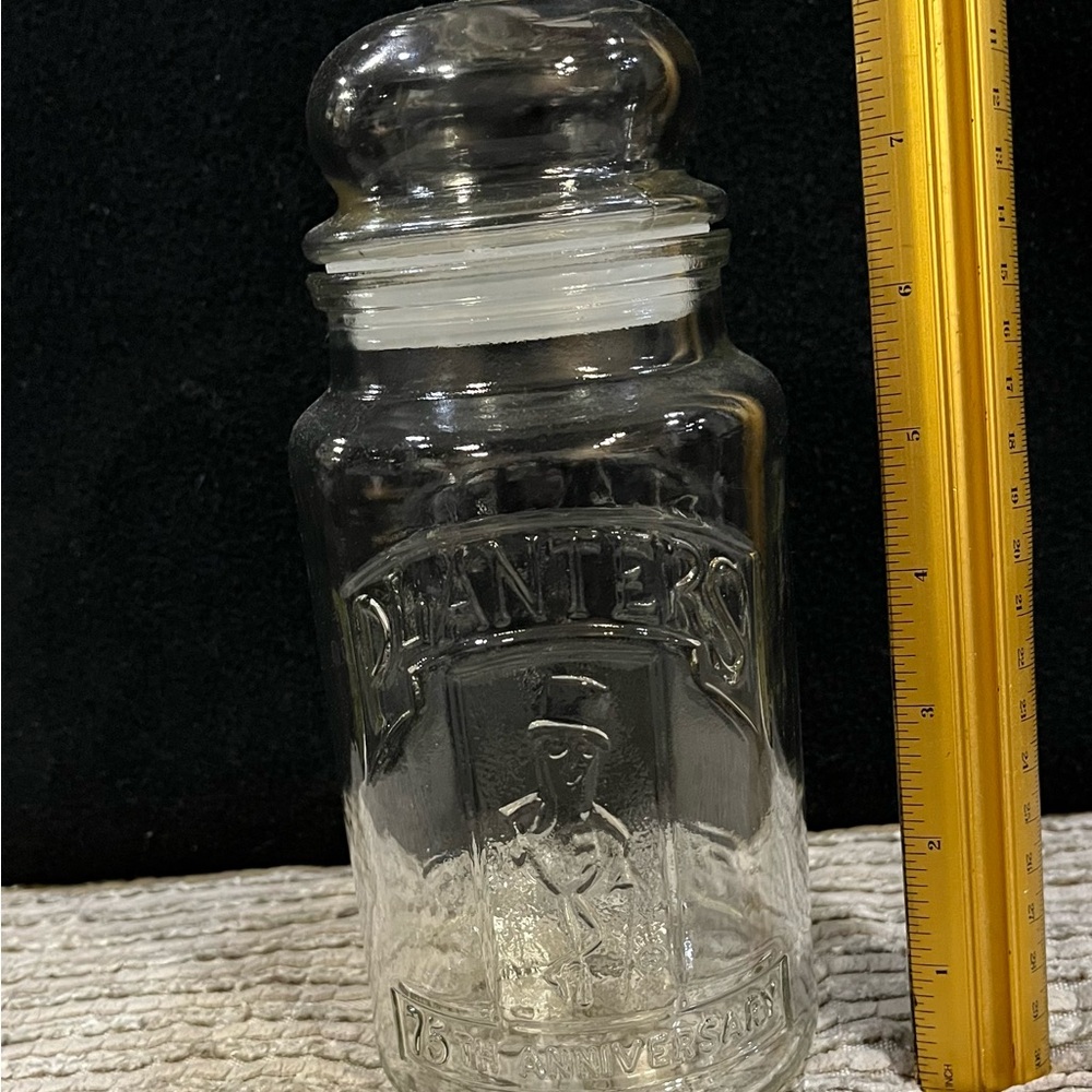 Planters Peanuts 75th Anniversary Jar With Lid